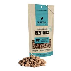 Vital Essentials Dog Freeze-Dried Treat Bites Beef 2.5oz.