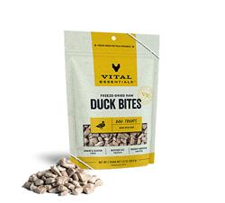 Vital Essentials Dog Freeze-Dried Treat Bites Duck 5.5oz.
