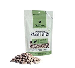 Vital Essentials Dog Freeze-Dried Treat Bites Rabbit 5oz.