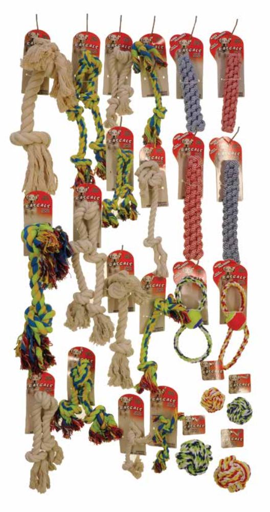 Rascals® All-Inclusive Rope Toy Display, 72 PCS
