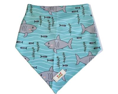 Shark Attack - Nautical Ocean Summer Cooling Mesh Dog Bandana