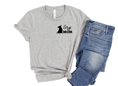 CORGI MOM  Shirt | People Shirts | Printed Tshirt | Human Dog Gear | Unisex