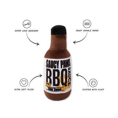 SAUCY PAWS BBQ SAUCE PLUSH DOG TOY