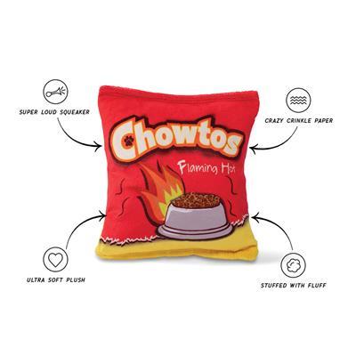 FLAMING HOT CHOWTOS PLUSH DOG TOY
