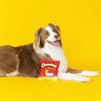 FLAMING HOT CHOWTOS PLUSH DOG TOY