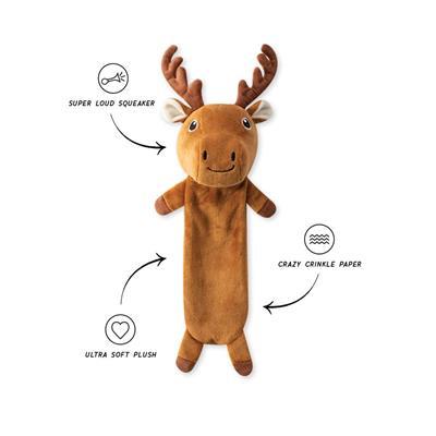 DONT MOOSE WITH ME(FLATTIE) PLUSH DOG TOY
