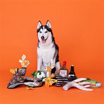 NICE RACK PLUSH DOG TOY