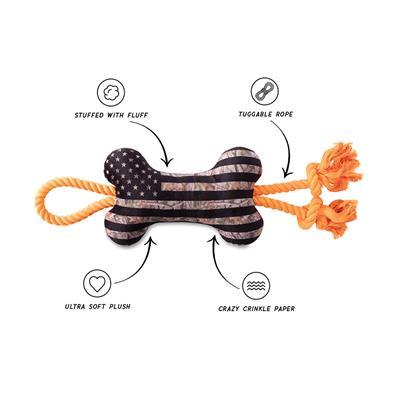 CAMO UP AMERICA PLUSH DOG TOY