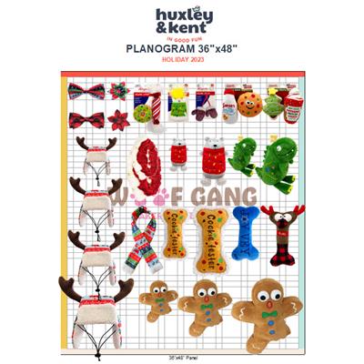 Huxley & Kent Holiday 2023 Planogram 36" x 48"