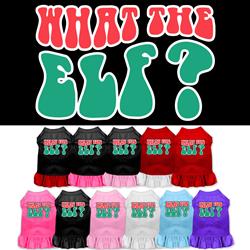 What the Elf Screen Print Dog Dress