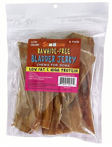 8 Pack 6 Inch Flat Bladder Jerky Strips
