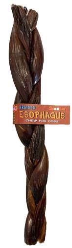 12" BRAIDED Esophagus Jerky Stick With Cigar Band UPC