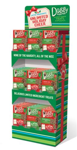 Doggy Delirious Holiday Shipper - 36 Units