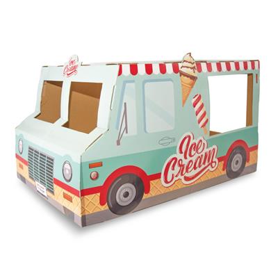 Petstages Ice Cream Truck Ball Pit for Cats, Mint