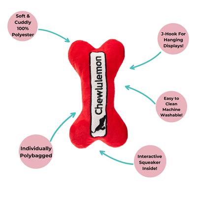 Chewlulemon Bone Dog Toy by Haute Diggity Dog