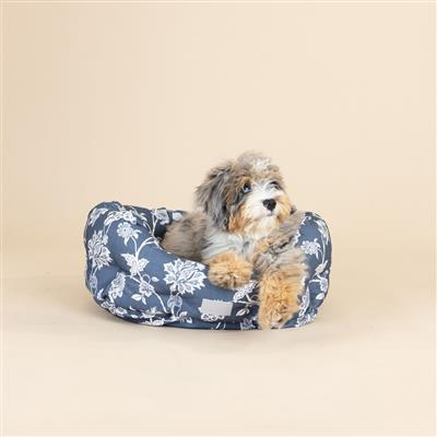 Indienne Coastal Small Round Cuddler Pet Bed