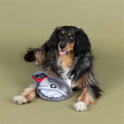 WATCH YOUR FINGERS DURABLE PLUSH DOG TOY