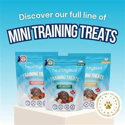 Healthybud's Functional Beef Mini Training Treat for Dogs 6.5oz