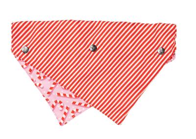 FuzzYard Bandana Candy Cane Pink