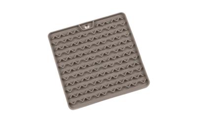 Messy Cats Silicone Reversible Interactive Feeding and Licking Mat Grey 5.5" x 5.5"