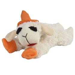 Multipet Halloween Lamb Chop 10.5" w/Orange Hat & Paws