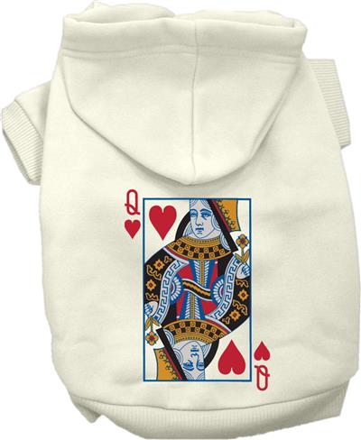 Queen of Hearts Costume Screen Print Dog Hoodie