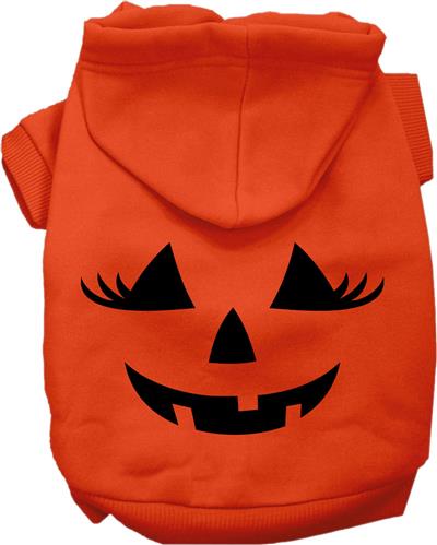 Pumpkin Face Her Costume Screen Print Dog Hoodie
