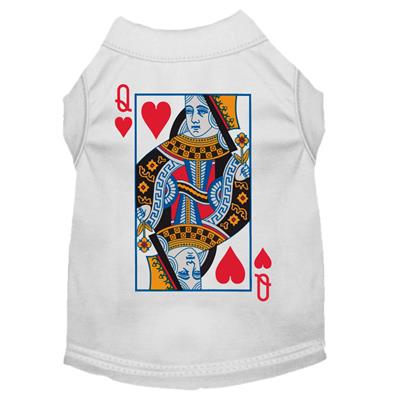 Queen of Hearts Costume Screen Print Dog Shirt