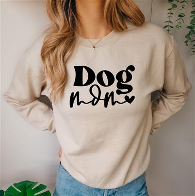 DOG MOM Sweatshirt | Unisex Crew Neck | Crewneck Sweatshirt