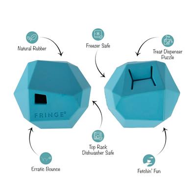 Having A Ball (Blue) Rubber Dog Toy