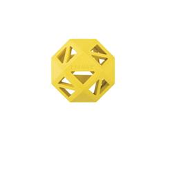 Sweet On The Inside (Yellow) Rubber Dog Toy