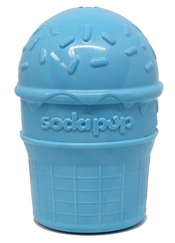 Ice Cream Cone Durable PUP-X Rubber Chew Toy and Treat Dispenser