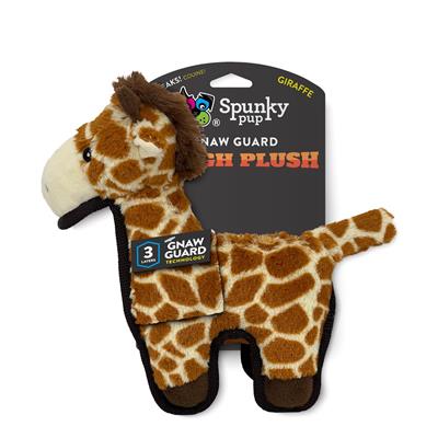 Spunky Pup Gnaw Guard Tough Plush Giraffe