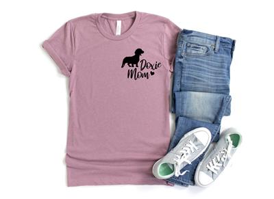 DOXIE MOM  Shirt | People Shirts | Printed Tshirt | Human Dog Gear | Unisex