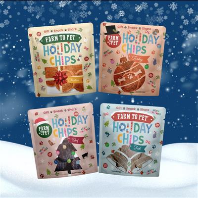 Holiday Dog Treat Snack Stuffers Bundle (24 pack)