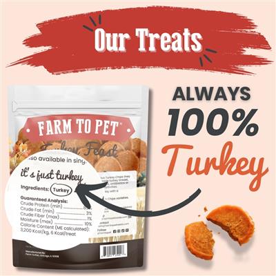 Turkey Feast Chips 12oz from Farm to Pet