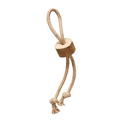 Spot Coffee Wood Dog Chew Toy w/Rope 1ea/18 in