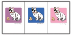French Bulldog W/ Teddy Bear - Grrreen Boxed Note Cards