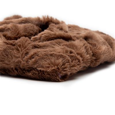 Nesting Bed - Mocha Brown Minky Fur