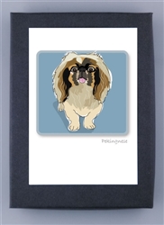 Pekingese - Grrreen Boxed Note Cards