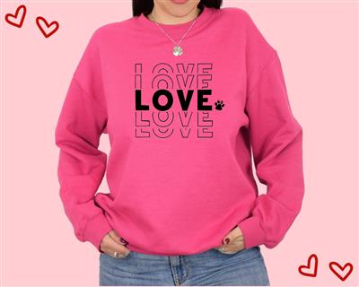 Valentine Sweatshirt | Unisex Crew Neck | LOVE Crewneck Sweatshirt | Holiday Shirt | People Shirt