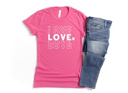 VALENTINE Shirt | People Shirts | Printed Tshirt | Human Dog Gear | Unisex | VALENTINE DAY | LOVE LOVE LOVE