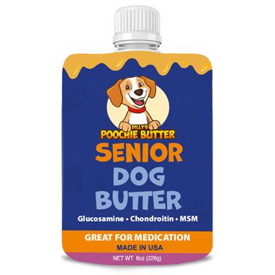 8oz Senior Dog Peanut Butter Squeeze Pack