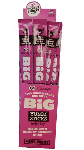 Etta Says! BIG Pork Yumm Sticks Dog Chew Display Box 24ct