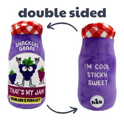 Snackers Grape Jam Dog Toy (Double Sided)