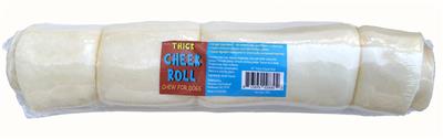 10" Heavy Thick White CHEEK ROLL Shrink with color sticker and UPC