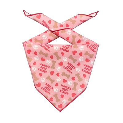 Valentine Bandana | Valentines Day Bandana | Worlds Best Kisser