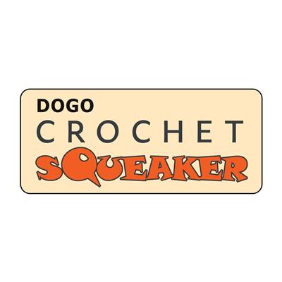 Crochet Squeaker Toy - Rainbow Bone