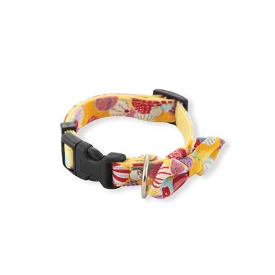 Origami Bow Tie Dog Collar (Small, Yellow)