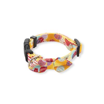 Origami Bow Tie Dog Collar (Small, Yellow)